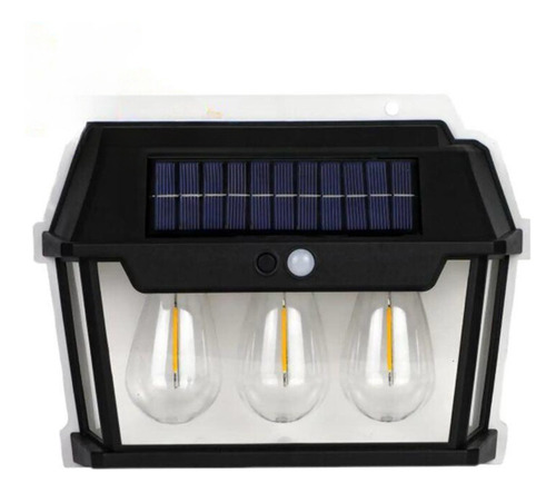 Farol  Led Solar 3 Ampolletas Impermeable Ip65