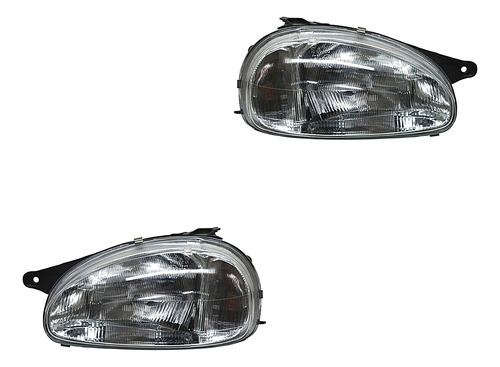 Par Faros Chevy Monza 1999-2000-2001-2002 C/ajustes Alc