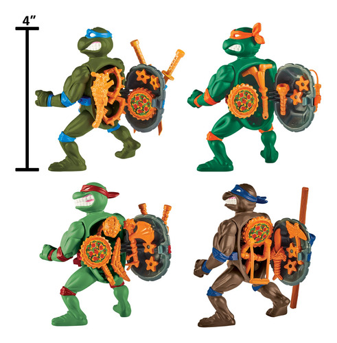 Boneco De Ação Teenage Mutant Ninja Turtles Classic, Pacote