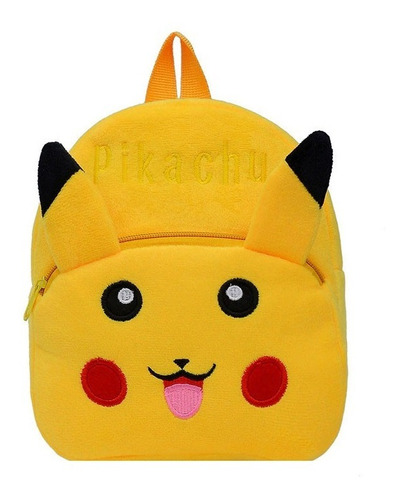 Mochila Pikachu. Alto: 25 Cms. X Ancho: 20 Cms. Felpa.