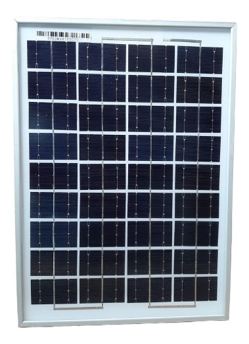 Panel Solar Fotovoltaico Monocristalino 10w 12v + Potencia