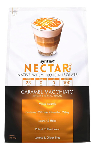 Proteína Aislada Nectar 2lb - Syntrax Sabor Caramel Macchiato