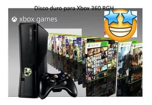 Consola Xbox 360 Slim con RGH con disco duro con juegos