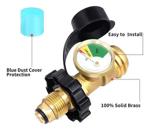 Adaptador De Tanque De Propano Medidor De Gas Pol Valves D