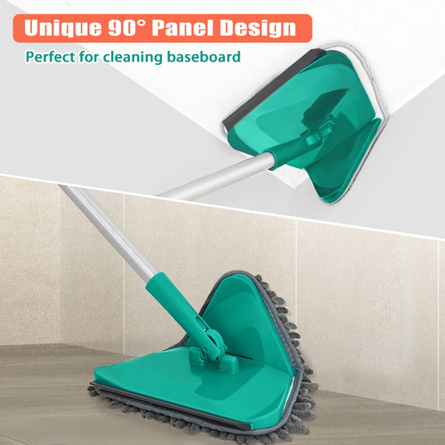 Jehonn Limpiador De Pared Fregona Triangular Con Mango De 2m