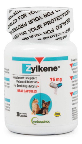 Vetoquinol Zylkene 75 Mg X 30 Cápsulas Perros Gatos