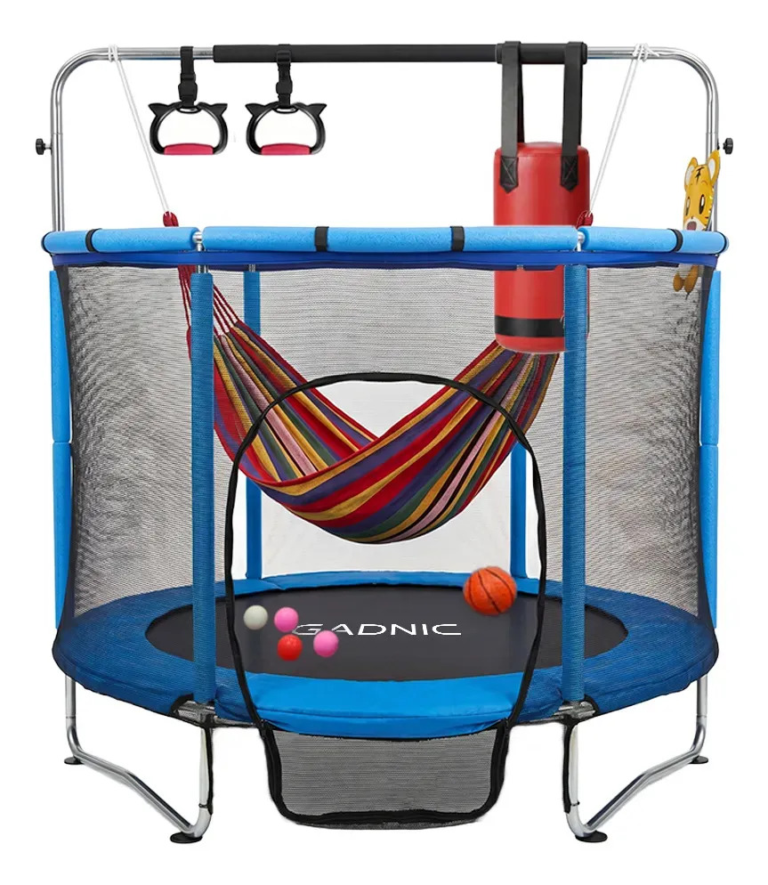 Cama Elástica Gadnic Versátil Optimiza Diversión 140cm Red Seguridad Juegos Niños Interior