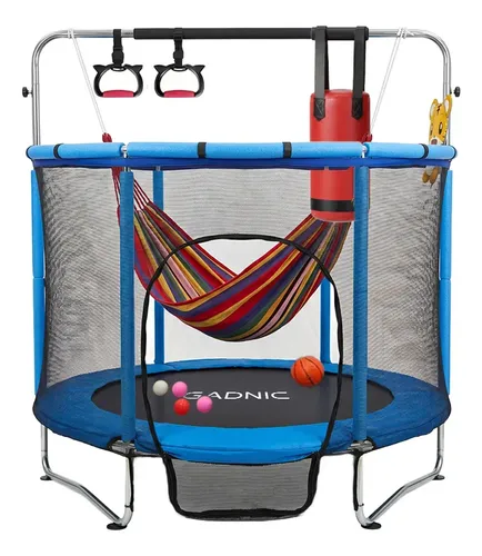 Cama Elástica Gadnic Versátil Optimiza Diversión 140cm Red Seguridad Juegos Niños Interior