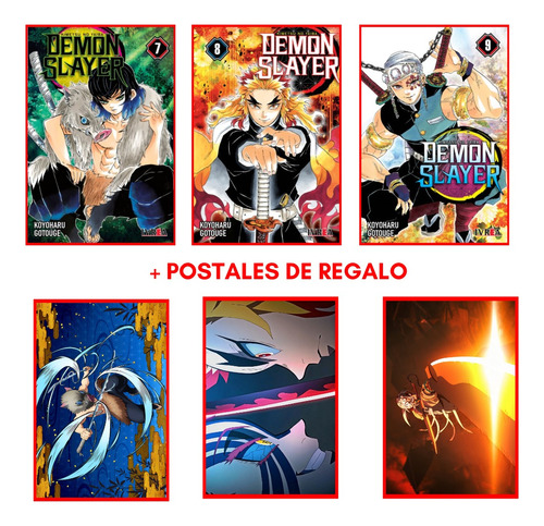 Combo Demon Slayer 07, 08 Y 09 - Ivrea - Manga