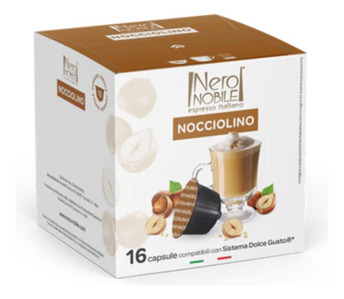 Nero Nobile Cápsulas Dolce Gusto Sabor Nocciolino (16 Un)