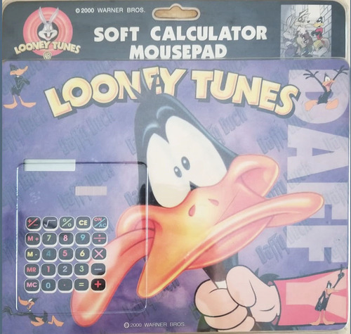 Mousepad Y Calculadora Solar Looney Tunes Pato Lucas
