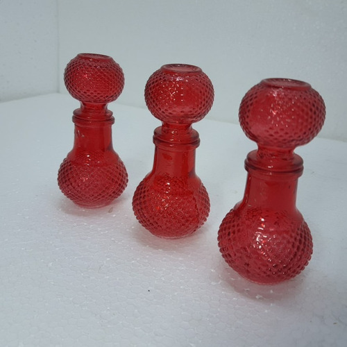 Imagem 5 de 6 de Jogo 5 Mini Licoreiras 50ml Vidro Tampa Vedante 12x5cm Dispo
