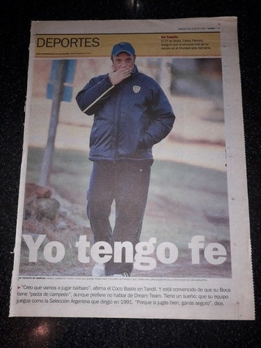 Tapa Clarín Deportes Boca Coco Basile 9 De Julio De 2005