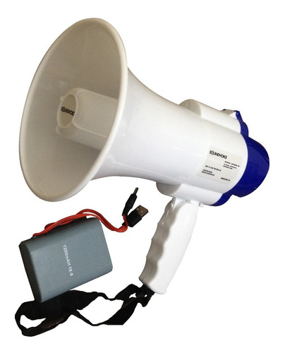 Megafone Musical Com Gravador Soundvoice Mf-20 Carregavel