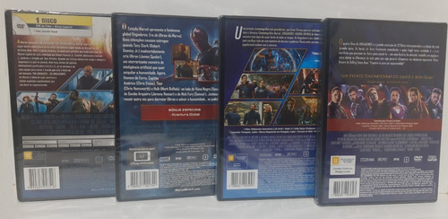 Dvd Coleção Vingadores (4 Filmes) - Original E Lacrado