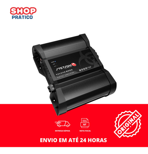 Módulo Amplificador Stetsom Vulcan 2000w Rms 1 Canal 1 Ohm