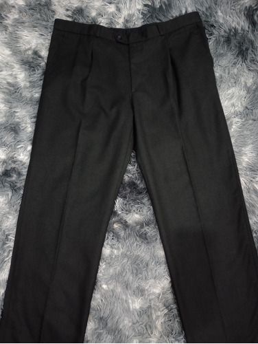 Pantalón Pinzado Hombre Talle 50 Gris Topo 