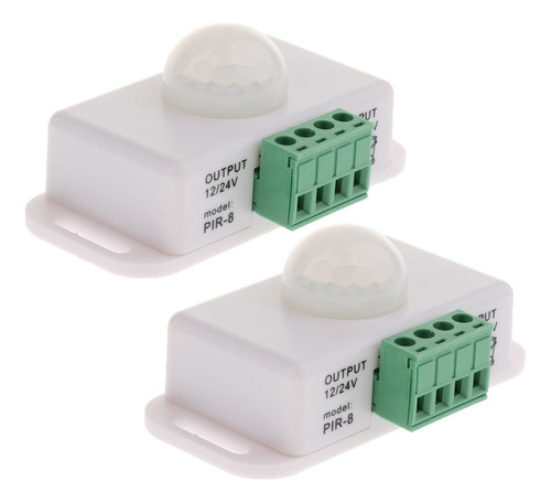 2pcs Dc 12v 24v Pir Interruptor De Sensor De Movimiento Para