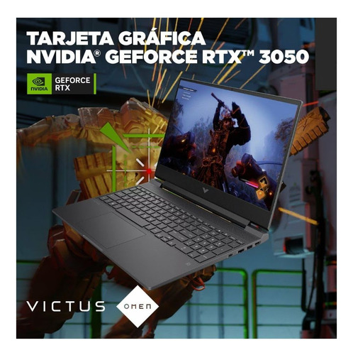 Notebook Gamer Hp Victus 15 AMD Ryzen 5 8645 16Gb Ssd 1Tb Nvidia Geforce RTX 3050 6Gb 15.6" Windows 11 A14LMLA