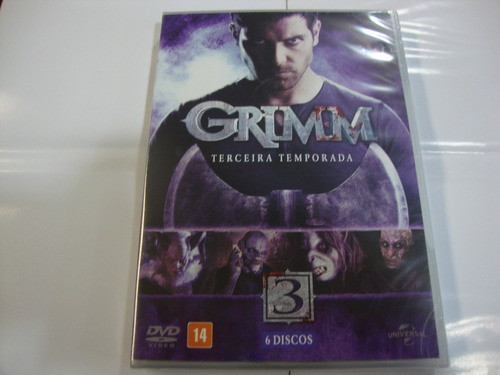 Dvd Original: Grimm - 3ª Temporada Completa Lacrado  6 Dvd's