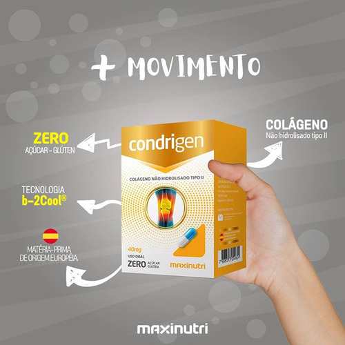 Kit 03 Condrigen Colágeno Não Hidrolisado Tipo 2 60 Cápsulas