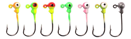Para 100pcs Ganchos De Cabeza Plomado Pescador Aparejo
