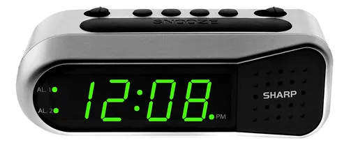 O Alarme Ascendente Do Despertador Digital Sharp Come a