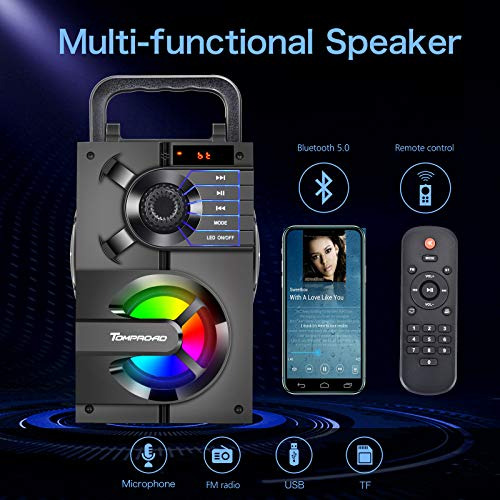 Altavoz Bluetooth, Altavoces Portátiles Bluetooth Con Subwoo