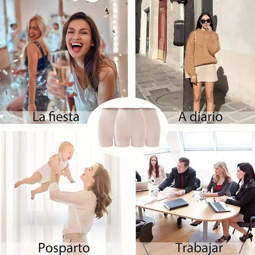 A Paquete De 3 Boxer Tipo Shorts Invisible, Boxer Mujer