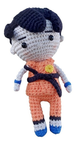 Muñeco Goku Dragon Ball Amigurumi Tejido En Crochet