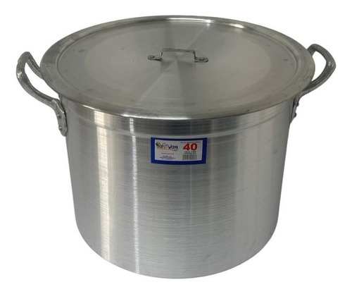 Olla Industrial De Aluminio, Marca Falupa, Capacidad 40 L.