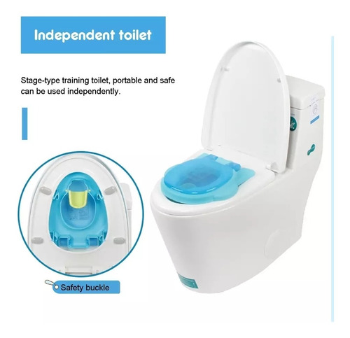 Imagen 8 de 10 de Vasenilla Bebe Tipo Sisterna + Reductor Tubo Papel Higiénico