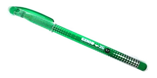 Lapicera Roller Gel Borrable Genio 2g Simball Verde 0.7mm