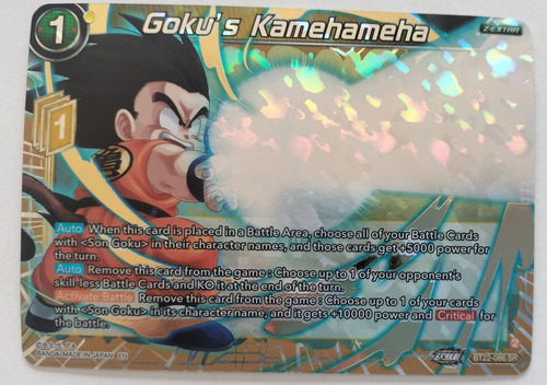 Dragon Ball Tcg Goku's Kamehameha Bt22-086 Sr Foil