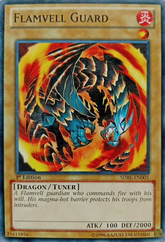 Yugioh! Flamvell Guard Sdbe-en005 1st Edition