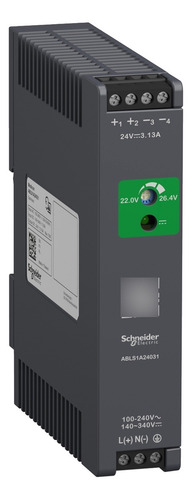 Abls1a24031 Plc Regulated Power Supply, 100 To 240v Ac, 24v
