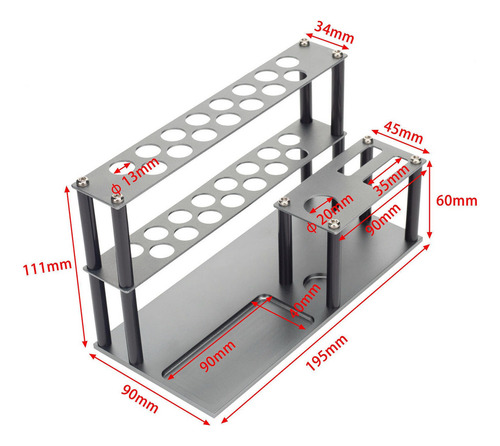 Estante De Almacenamiento Herramientas Pequeño Kit Titanio