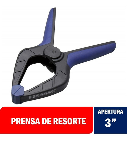 Prensa De Resorte Carpintería Apertura 3'' - Toolcraft