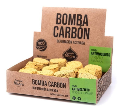 Bomba Carbon Aromatico X 24, Sagrada Madre X 1 Unidad