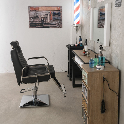 Imagen 8 de 8 de Sillón Reclinable Para Barbero Modelo Inglés Marca Famusa