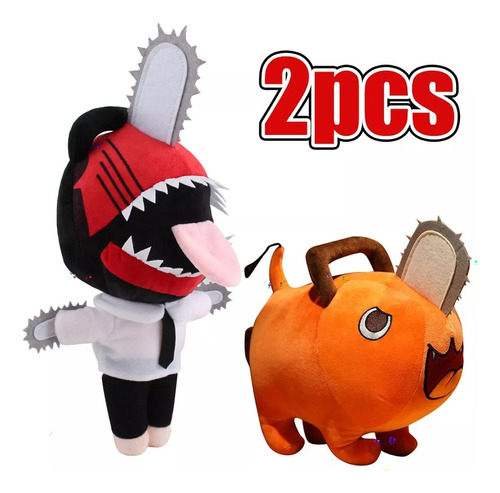 Muñeco De Peluche Chainsaw Man Series 2 Piezas 30cm