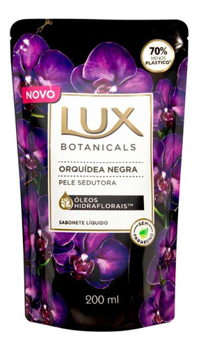 Sabonete Líquido Lux Botanicals Orquídea Negra 200 ml