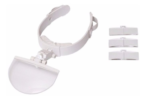 Imagem 5 de 8 de Lupa De Cabeça Pala Estética Led Aumento 5,5x Profissional