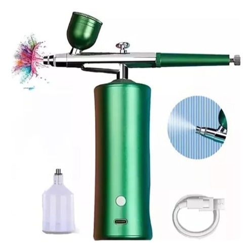 Aerógrafo Recargable Maquillaje Usb Compresor Portátil