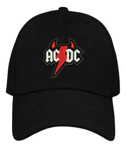 Gorra Curva Bordada Acdc Negro Unitalla Acdc 2