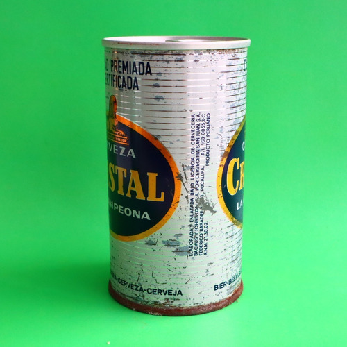 Imagen 3 de 3 de Lata De Cerveza Sellada Colección Perú Cristal La Campeona