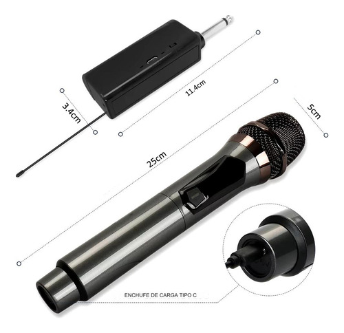 Micrófono Inalámbrico Profesional Karaoke Kit 2pcs