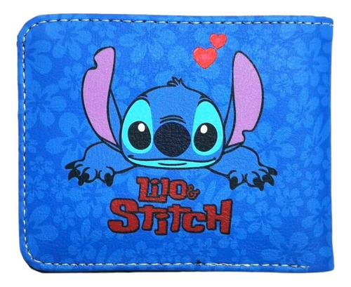 Cartera Stich Disney Lilo Billetera Azul Angel F