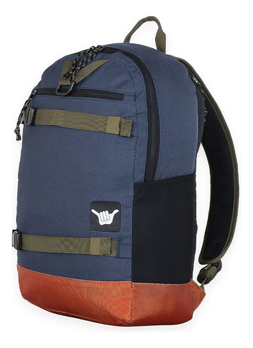 Mochila Hang Loose South Negro Verde Militar Azul