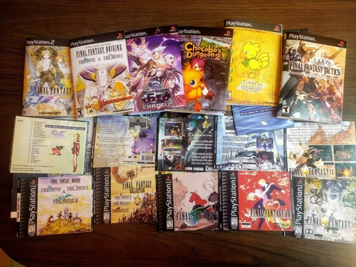 Colección Custom Covers Final Fantasy Ps1 + Spin Offs Y Ps2